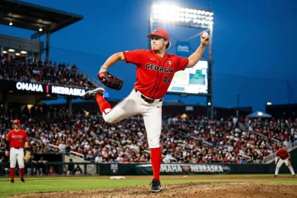 Joey Volchko 15-strikeout complete game Georgia College World Series