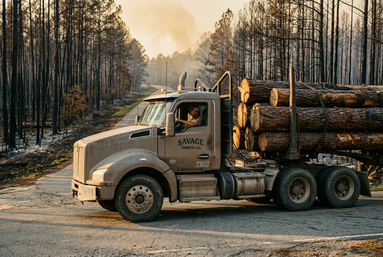 Kemp wildfire timber order South Georgia counties