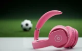 New pink Beats over-ear headphones teased by Lamine Yamal before the World Cup.