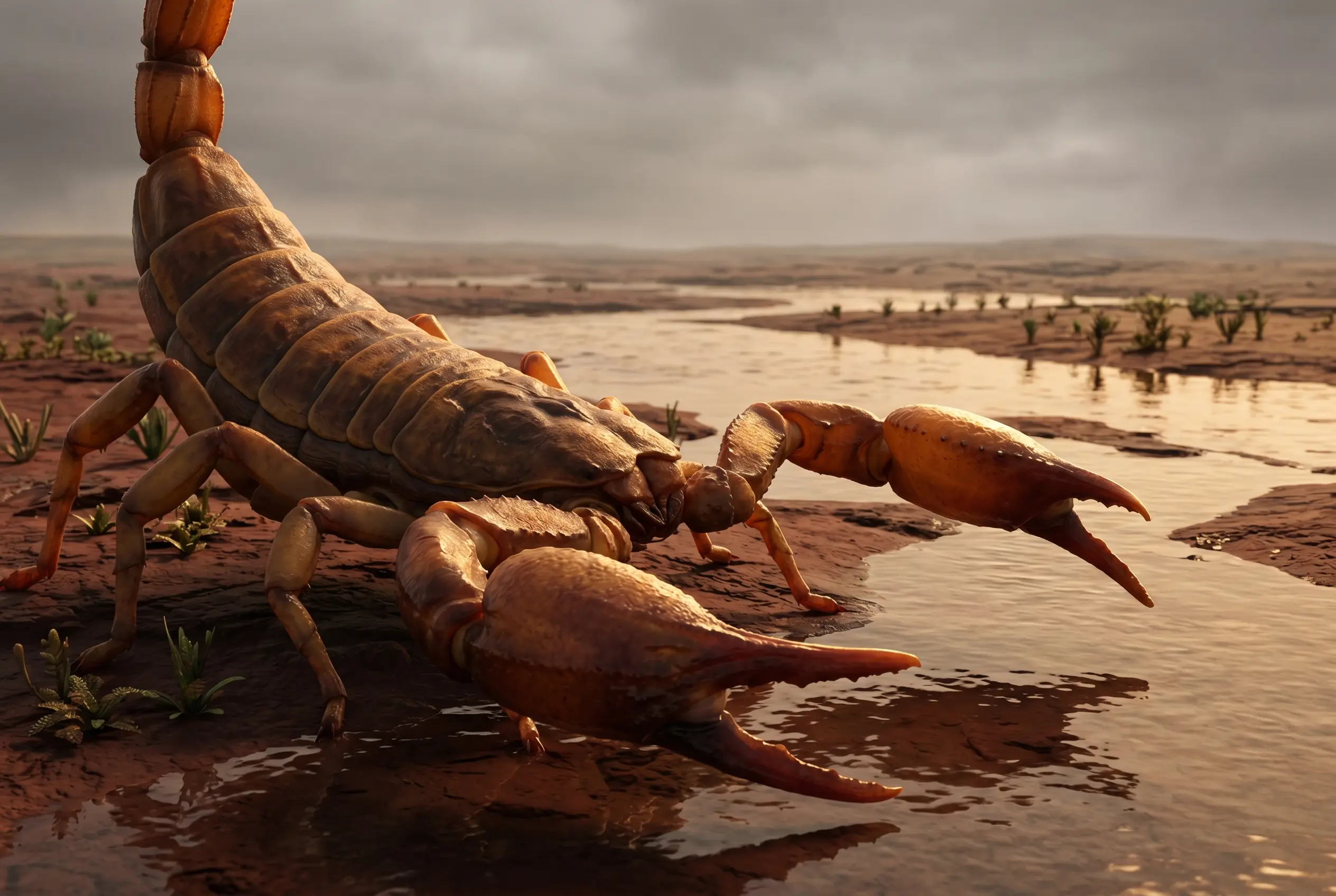 Praearcturus gigas world's largest scorpion 415 million years Britain fossil