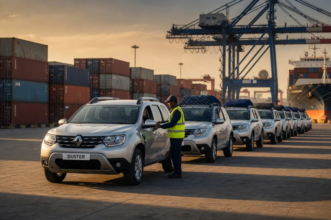 Renault Duster India export to South Africa shipment