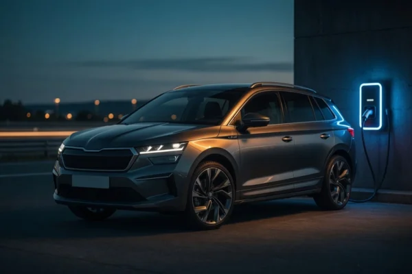 Skoda Peaq seven-seat electric SUV at launch