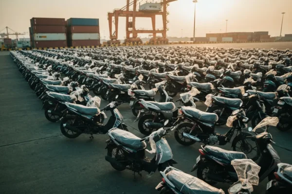 TVS Motor record May 2026 sales driven by surging two-wheeler and three-wheeler exports.