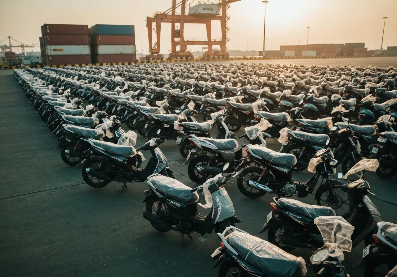 TVS Motor record May 2026 sales driven by surging two-wheeler and three-wheeler exports.