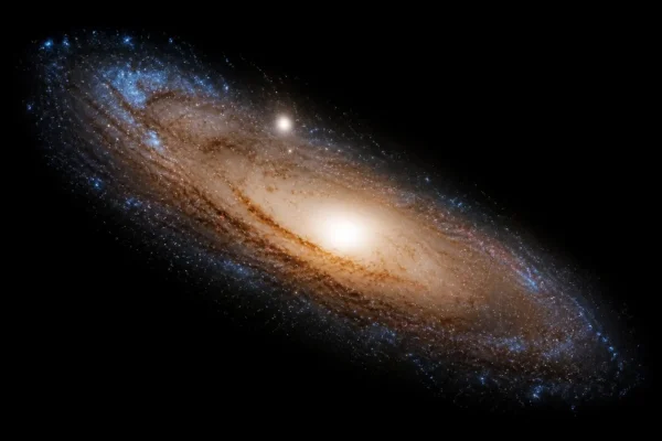 Andromeda galaxy star formation decline Hubble map middle age