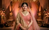 Anshula Kapoor wedding bridal look with heirloom zardozi dupatta