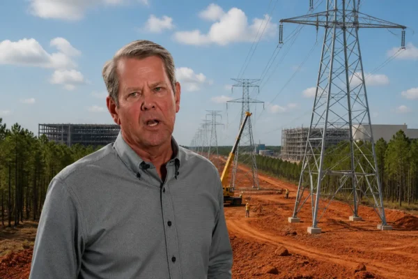 Brian Kemp Georgia electric vehicle plants AI data center grid expansion