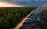 Bulloch County Buie Driggers Road wildfire containment update Brooklet Georgia