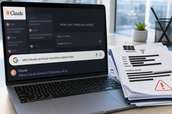 Claude AI shared chats indexed Google search sensitive data exposure