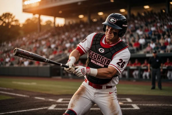 Daniel Jackson Georgia Bulldogs 2026 MLB draft catcher at bat