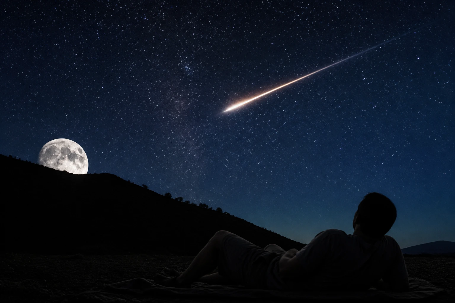 Delta Aquariid meteor shower 2026 peak under full moon