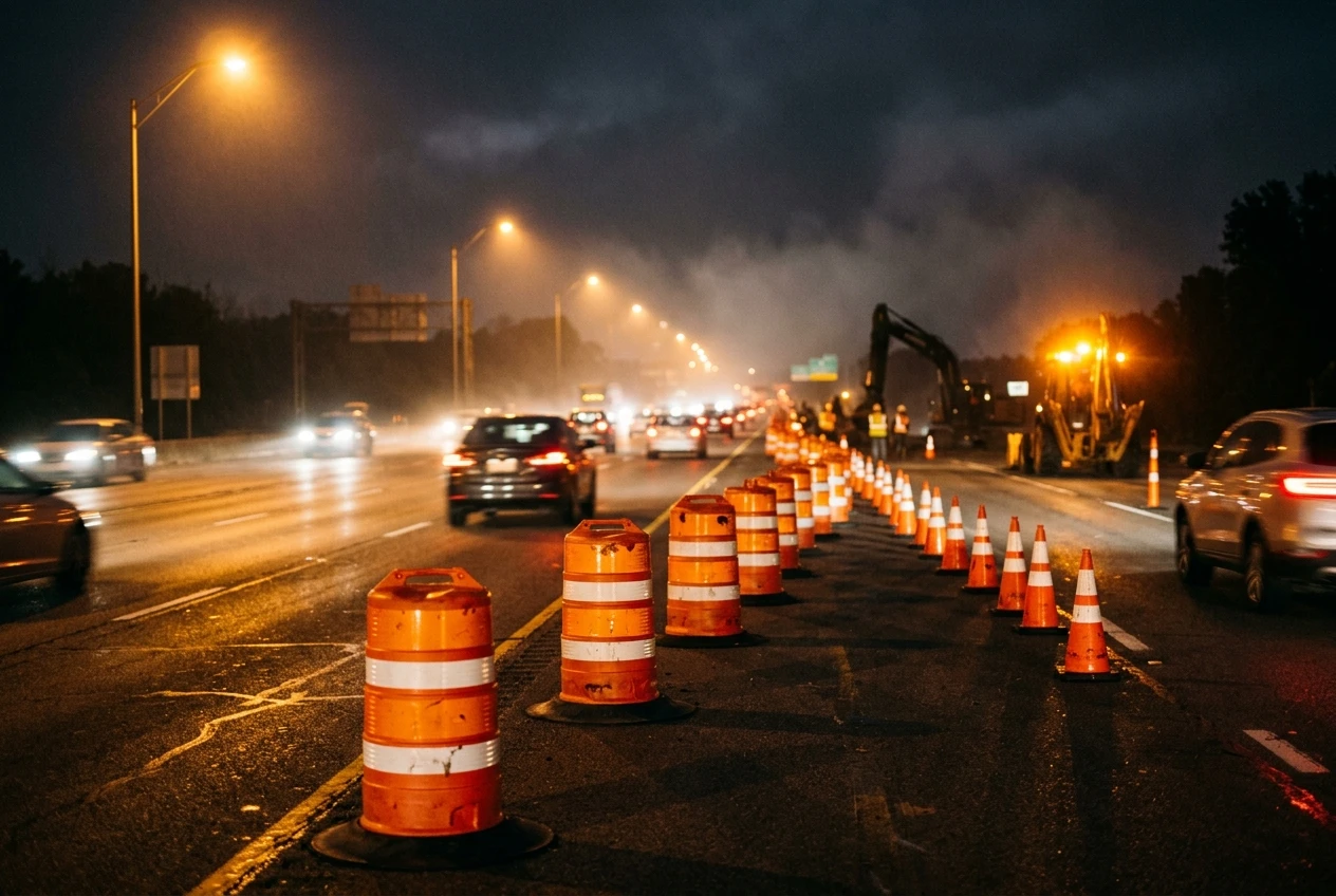 Georgia 400 express lanes construction lane closures