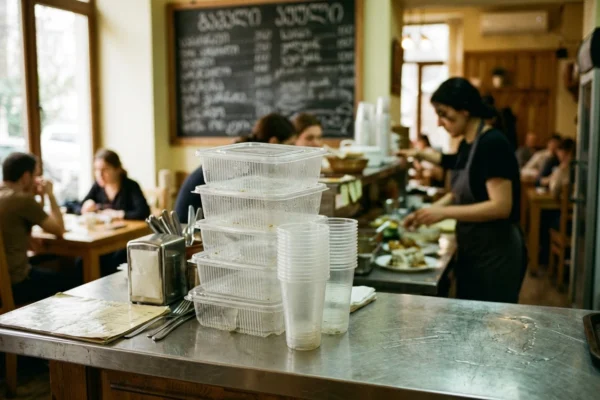 Georgia plastic food container ban delay 2027