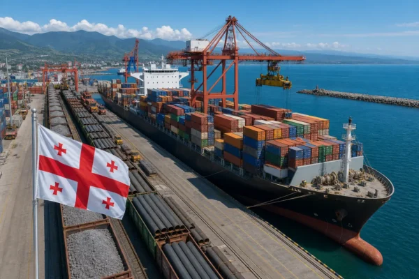 Georgia ports and railway cargo volume ten year high