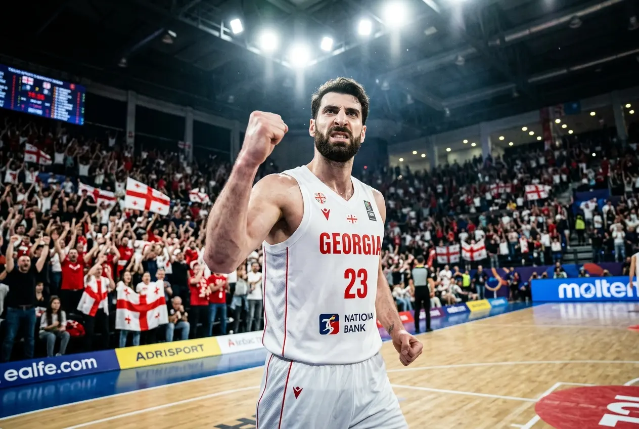 Georgia Spain FIBA World Cup qualifier overtime Tbilisi