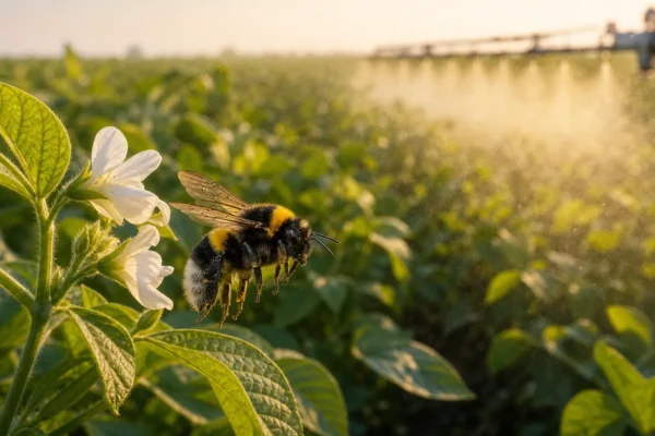 Georgia Tech sulfoxaflor pesticide bumblebee reproduction study findings