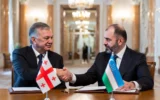 Georgia Uzbekistan strategic partnership signing in Tbilisi