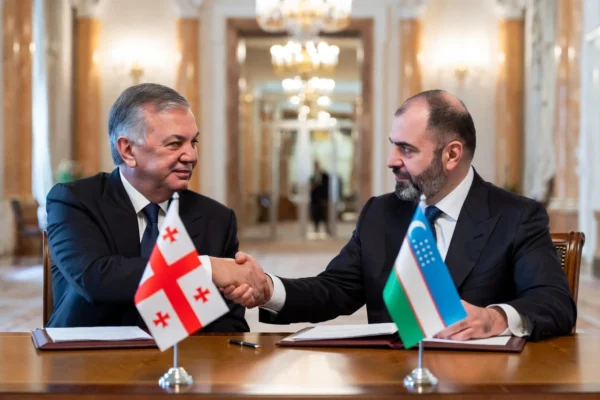 Georgia Uzbekistan strategic partnership signing in Tbilisi