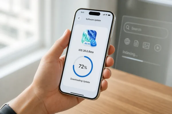 iOS 26.6 update rolling out Spotlight Siri AI prep iPhone