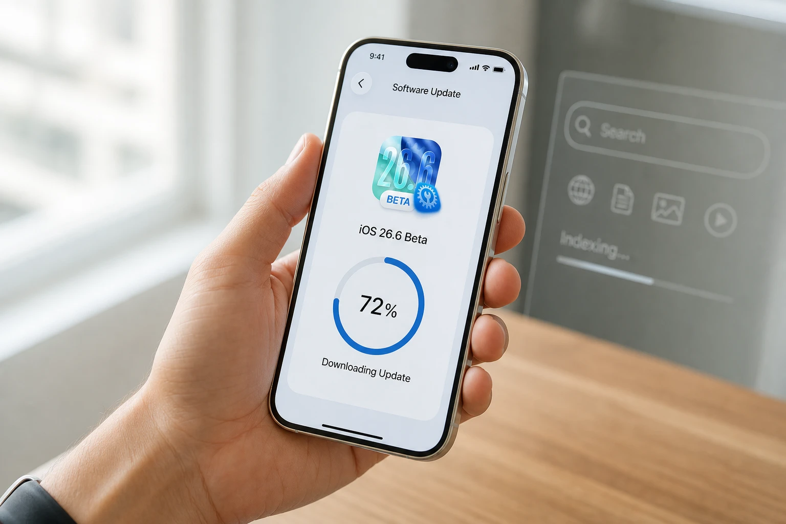 iOS 26.6 update rolling out Spotlight Siri AI prep iPhone