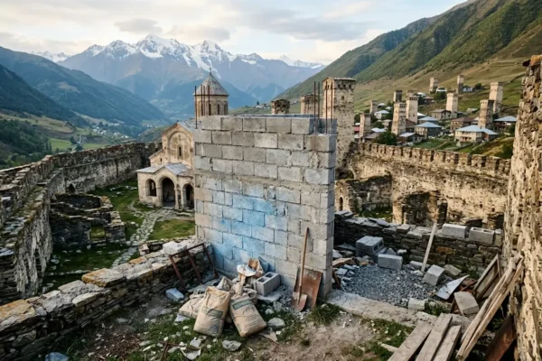 Lamaria Monastery construction halted in Upper Svaneti