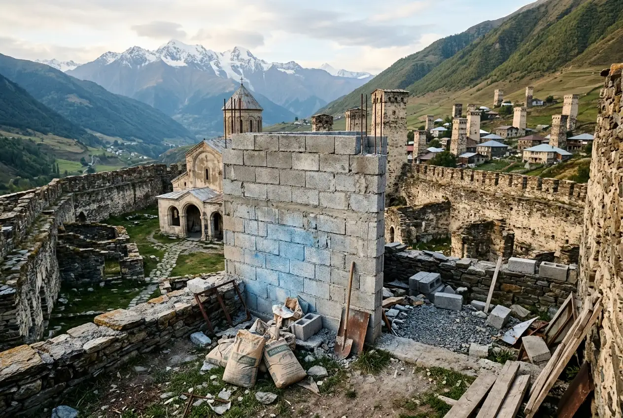 Lamaria Monastery construction halted in Upper Svaneti