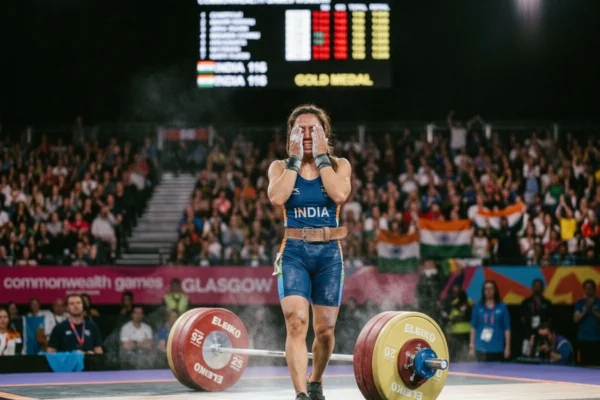 Mirabai Chanu wins third straight Commonwealth Games gold weightlifting Glasgow