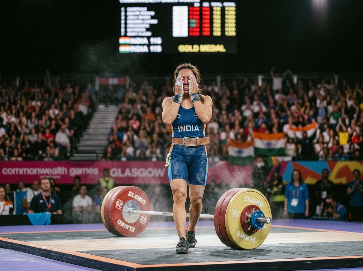 Mirabai Chanu wins third straight Commonwealth Games gold weightlifting Glasgow