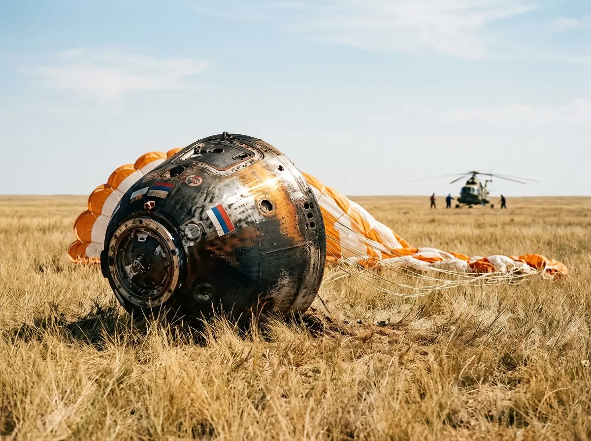 NASA astronaut Chris Williams Soyuz MS-28 Kazakhstan landing