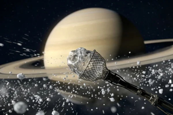 NASA PRAXIS AI robot Saturn ring particle sampling mission
