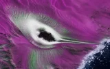 NISAR radar hummingbird image Nunatak Zaterjavshijsja Antarctica crevasses