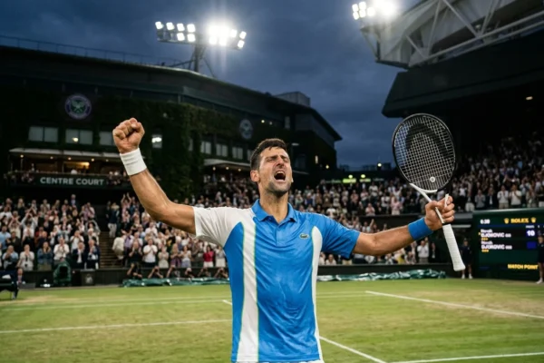 Novak Djokovic longest Wimbledon men's quarterfinal in history