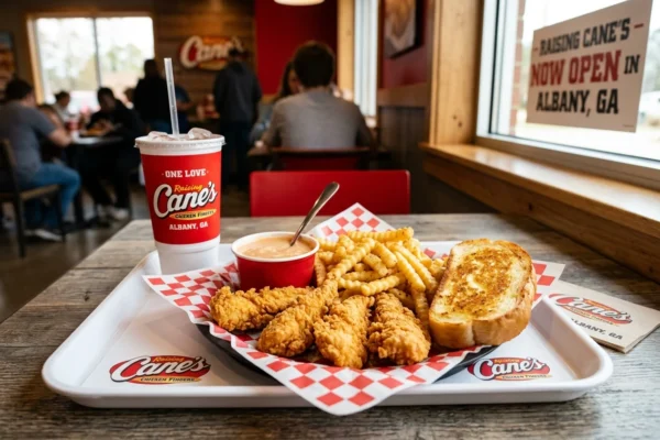 Raising Cane's Albany Georgia restaurant opening July 2026
