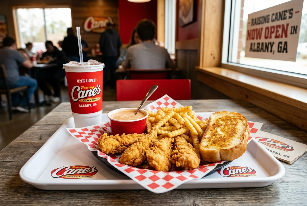Raising Cane's Albany Georgia restaurant opening July 2026