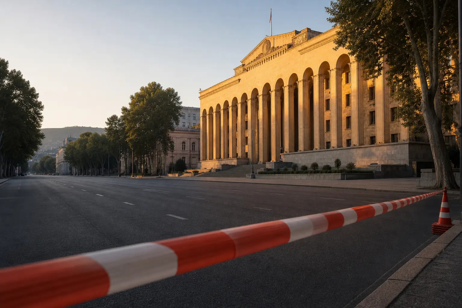 Rustaveli Avenue Tbilisi rehabilitation traffic closure July 2026