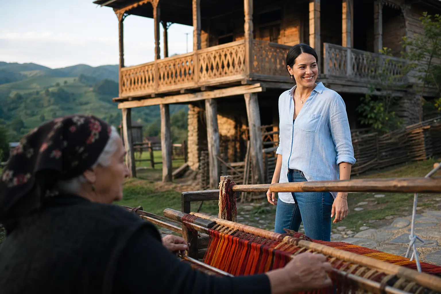 Shailene Woodley Netflix Georgia tourism campaign Sisatura ethno village