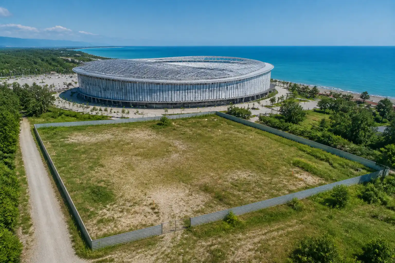 Shekvetili land auction Black Sea Arena hostel apartment project