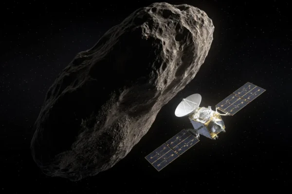 Tianwen-2 spacecraft at Kamoʻoalewa quasi-moon asteroid