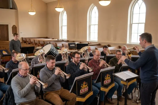 Georgia Brass Band NABBA championship rehearsal Atlanta cornets