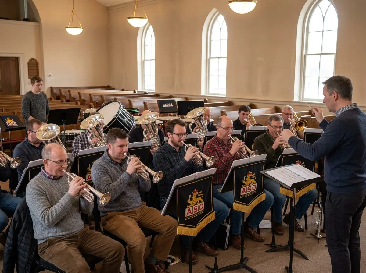 Georgia Brass Band NABBA championship rehearsal Atlanta cornets