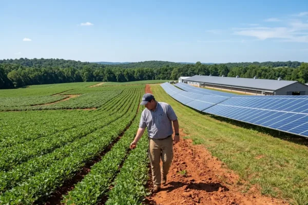 Georgia farmland solar lease pressure family farm sustainability