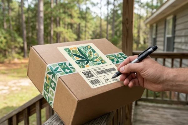 Georgia medical cannabis mail delivery package to patients