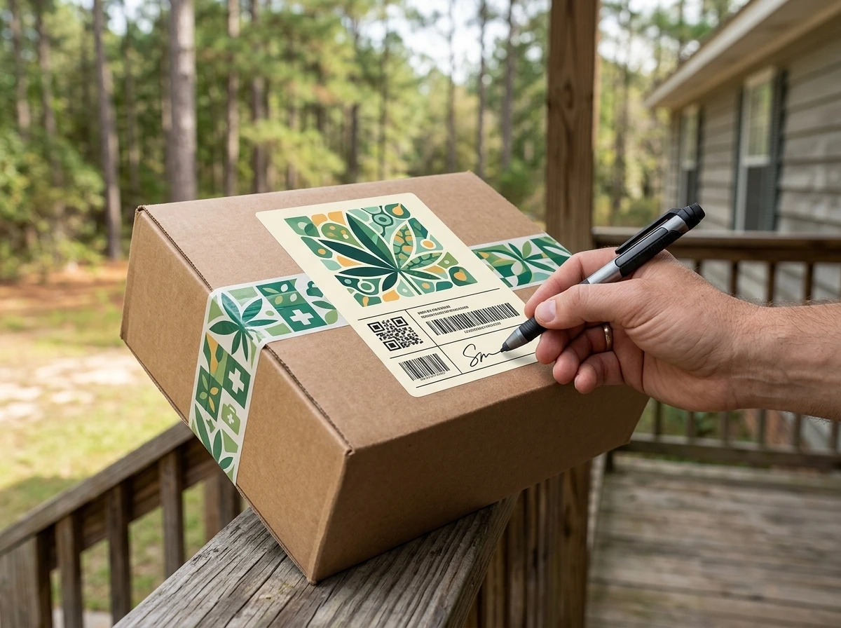 Georgia medical cannabis mail delivery package to patients