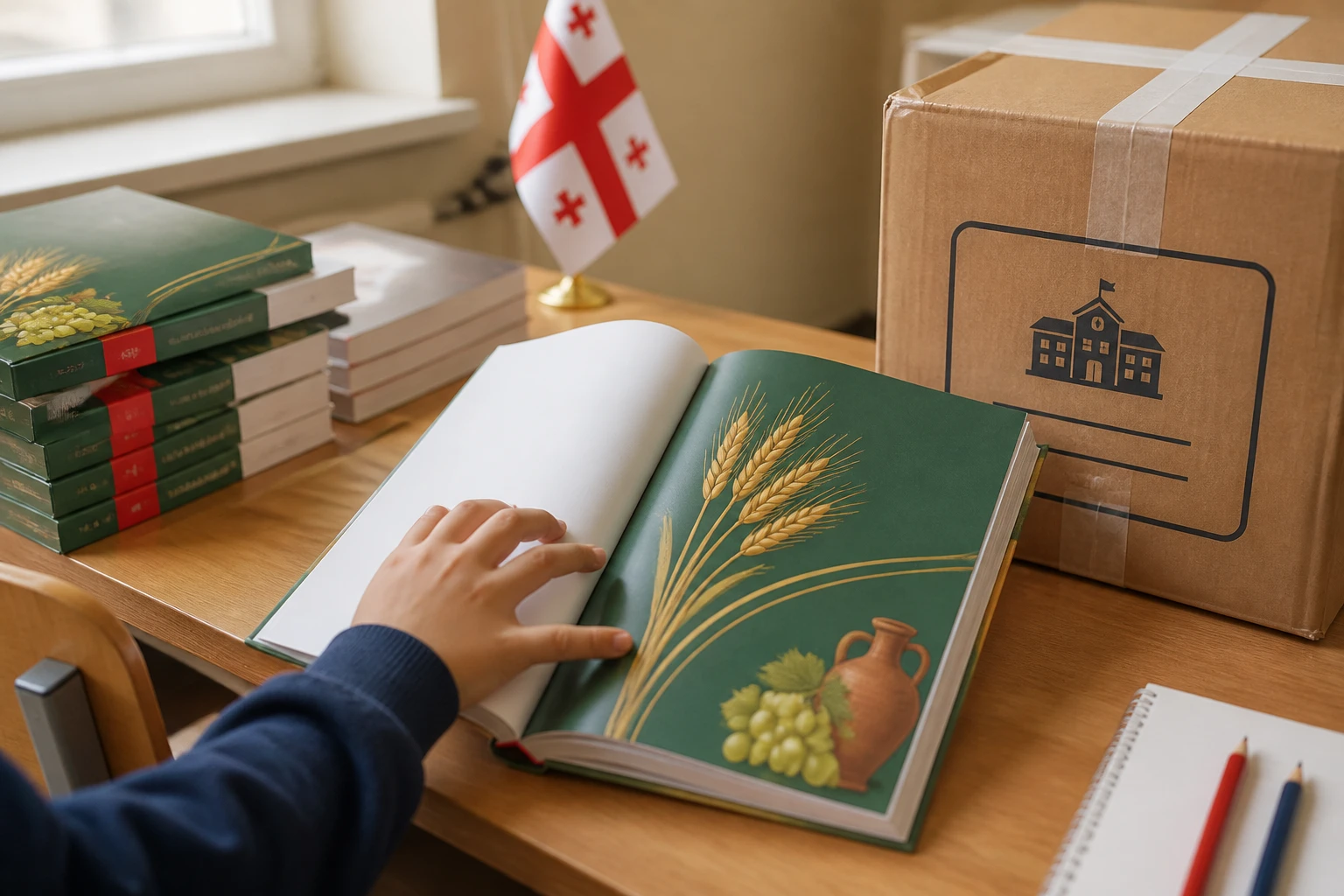 Georgia new school textbooks delivery 2026 grades public schools