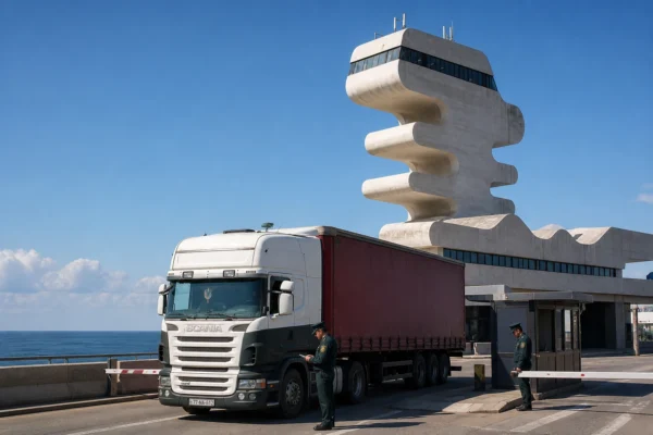 Georgia Sarpi customs checkpoint sanctioned goods truck interception