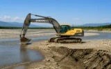 illegal Mtkvari River inert materials extraction Georgia arrests