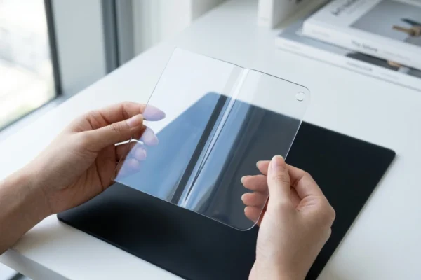 iPhone Ultra foldable screen protector asymmetric corners leak