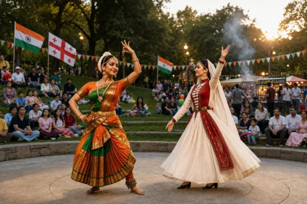 Namaste Sakartvelo India Independence Day festival Tbilisi Mziuri