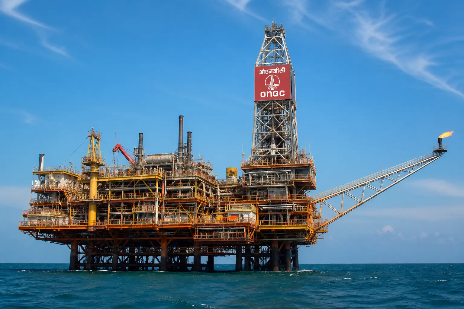ONGC offshore platform profit surge oil prices India