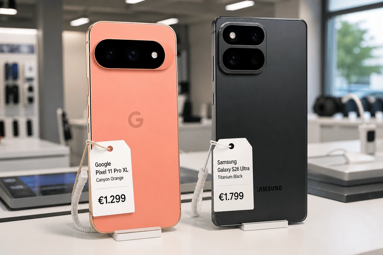 Pixel 11 Pro XL versus Galaxy S26 Ultra price comparison